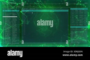 Rotating globe starting Data Terminal fading code editor typing Python regex exceptions for parsing. Cybersecurity, digital, modern, technology, network, programming, interface Stock Video Footage - Alamy