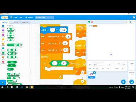 Snake Game by Scratch لعبة الثعبان بسكراتش