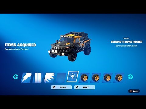 How To Get Behemoth SUV Car Body NOW FREE In Fortnite (Unlocked Behemoth SUV Rocket League Car)