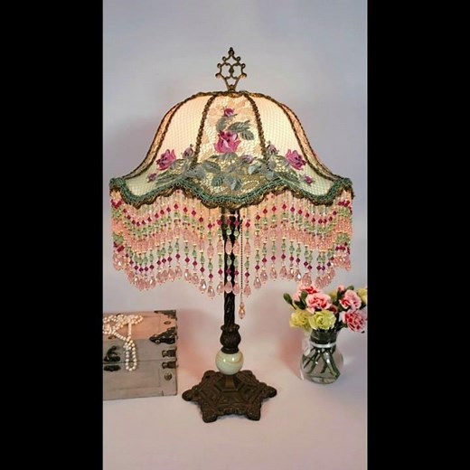 The Making of "Summertime", a Victorian Lampshade by Crystal Hayes at Elegance Lamps