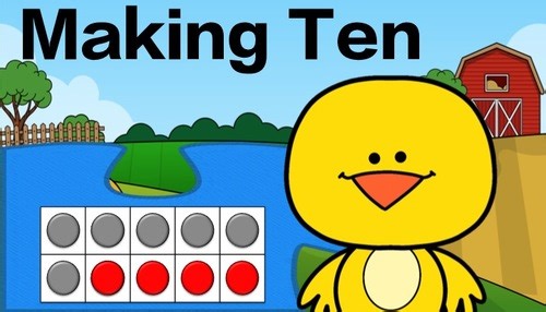 Making Ten: Ten Frame Subitizing: At the Farm: Math Brain Break