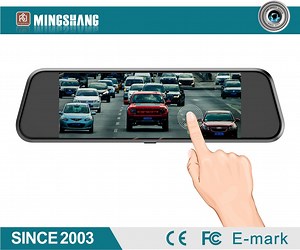 [Hot Item] 9.66" IPS Touch Screen 1080P Dual Dash Cam Front and Rear View Mirror Car Camera
