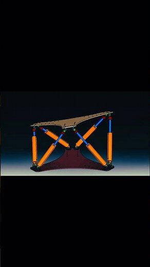 Hexapod Kinematics in Action! | CATIA DMU #Shorts #Simulation #animation #kinematics #catia