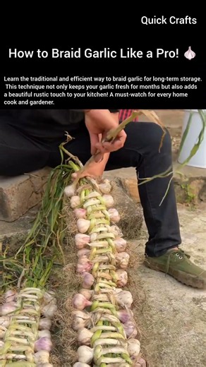 How to Braid Garlic Like a Pro! 🧄
