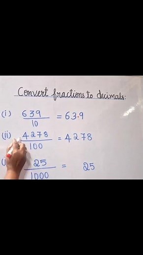 How to Convert Fractions to Decimals | Easy Method for Students | Grade 7 & 8