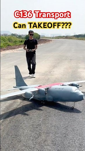 This Giant RC C-136 Transport Plane Actually Takes Off?! (Unbelievable Test Flight)