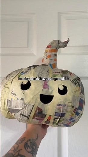 paper mache pumpkins are the perfect summerween craft 🎃✨
