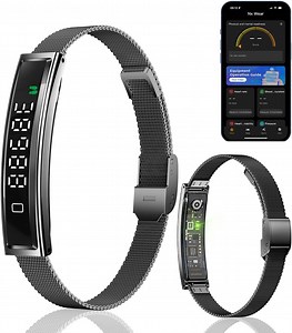 Smart Bracelet,Activity&Fitness Trackers,Touch Screen/5ATM Waterproof,Multiple Sports Modes,Free App for iOS Android