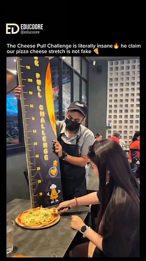 Edu Coore | The **Cheese Pull Challenge** is a viral food trend that turns cheesy fun into a delicious game! In this challenge, people try to pull... | Instagram