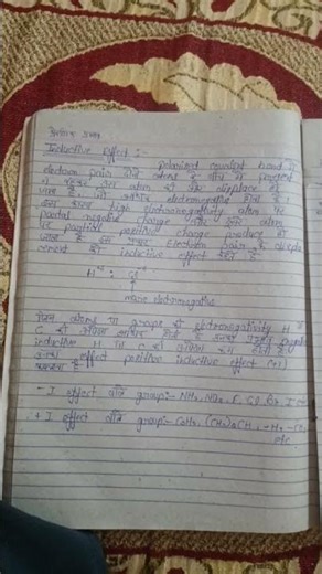 inductive effect chemistry 2nd sam