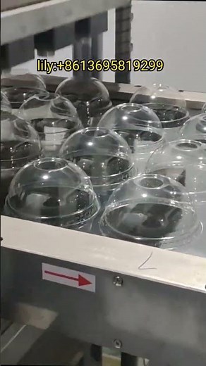 PET Dome Lid With special stacking Thermoforming machine.Lid making and vacuum forming machine
