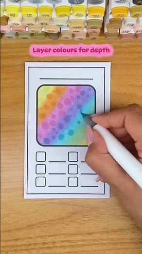 Rainbow Bokeh Effect with Alcohol Markers 🌈✨