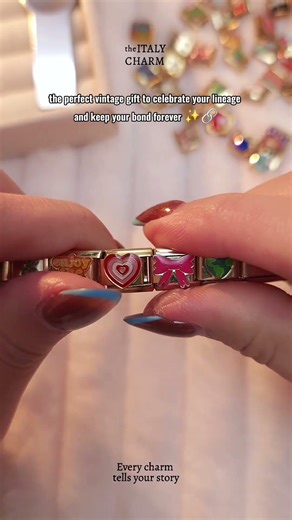 Italian charm bracelet✨ 👉🏻 Tap our bio to explore all stackable options