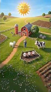 On a Big Big Farm 🐄 | Farm Animals Song for Kids | Nursery Rhymes & Baby Songs #babybunny