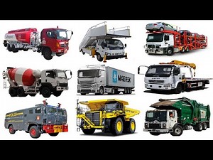 Types of Trucks and Their Functions | Fuel Tanker Truck, Passenger Stair Truck, Car Carrier, Mixe...