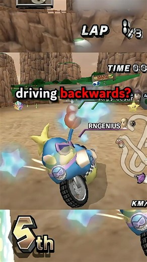 Driving Backwards is BETTER in Mario Kart?!