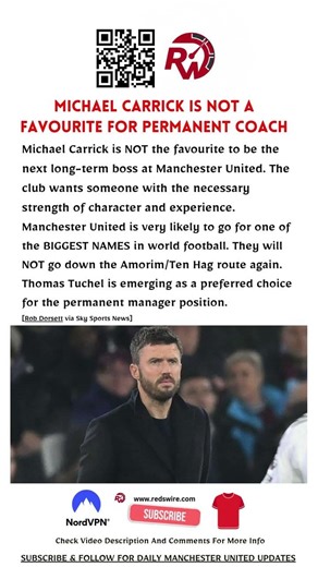 Michael Carrick is NOT A favourite For Permanent Coach | #manutd #mufc