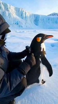 Penguin Crossing Antarctica… Then I Found a Door in the Ice#Antarctica #PenguinPOV #IceMystery