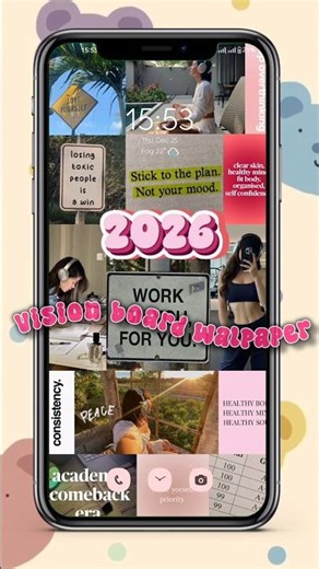 let's make a digital vision board for 2026 #tutorial #visionboard #2026 #shortsvideo