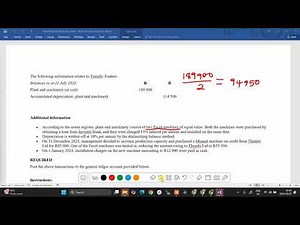 2025| FAC1502| MACHINERY REALISATION ACCOUNT