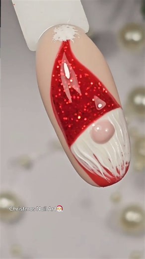 Kate | Nail Educator & Business Mentor | Nail Academy on Instagram: "✨️Christmas Nail Art 🎅 GNOME Nails Tutorial Step by Step 💅 #christmasnailart #christmasnails #winternails"
