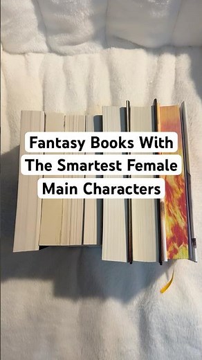 Fantasy books with the smartest Female main characters #bookrecommendations #booktube #booktok #book