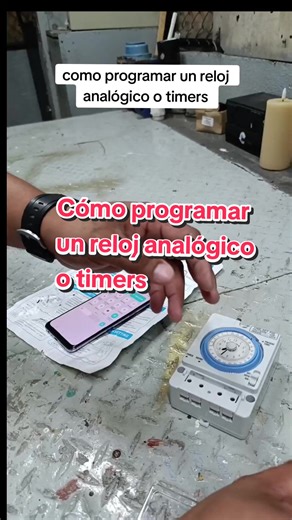 Cómo programar un reloj analógico o timer fácilmente