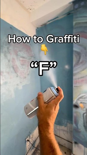 How to easy graffiti letter “F”👈#graffitialphabet