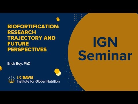 Biofortification: Research Trajectory and Future Perspective