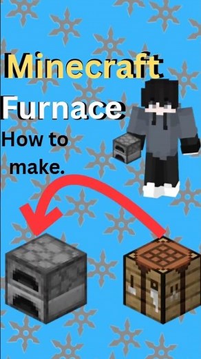 How to Make a Furnace in Minecraft (Beginner guide) 🔥#shorts