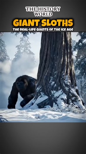 TheHWorlds on Instagram: "Giant Sloths: The Real-Life Giants of the Ice Age 🌎🦥 | Unbelievable History Facts! | TheHWorlds Millions of years ago, Giant Ground Sloths ruled the Earth — towering up to 20 feet tall and weighing as much as elephants! 🦣 These gentle herbivores once roamed forests and plains across the Americas, eating leaves, fruits, and roots. But as the Ice Age ended and humans arrived, their story took a tragic turn. 🌍💀 In this short, discover the mystery, history, and extinct