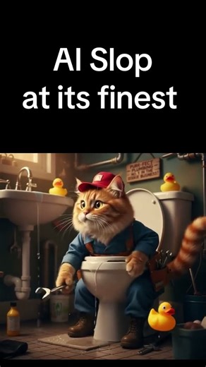 AI FAIL: Cat Plumber Video Went Horribly Wrong 😹🚽🔥