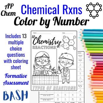 AP Chemistry Color by Number: Type of Reactions Oxidation Numbers (Topic 4.7)