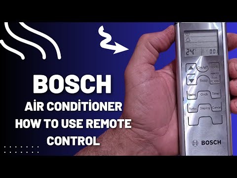 BOSCH air conditioner how to use remote control