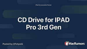 CD Drive for IPAD Pro 3rd Gen