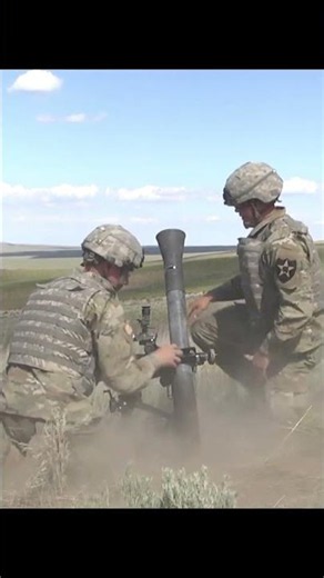 US Soldiers Execute Precision Mortar Strikes in Training #shorts #military