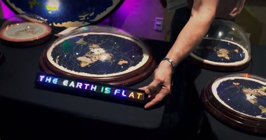 Man tries to show the Earth is flat but ends up proving it's otherwise in brilliant video