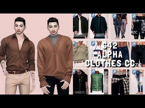 The Sims 4 | 642 ALPHA MALE CLOTHES CC FINDS | + CC Links | Showcase | #1