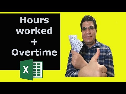 excel 2016 calculate worked hours + overtime hours | Day and Night Shift!