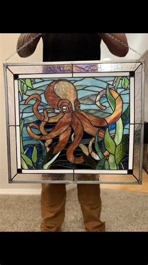 Stained Glass Octopus: My Favorite Commission Project