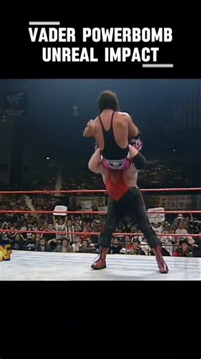 Vader Powerbomb, but they get increasingly better 😳 #wwe #wcw #vader