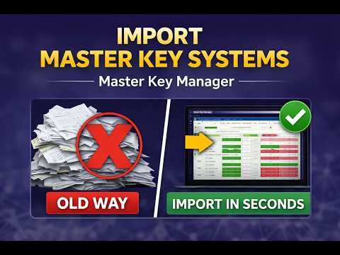 How to Import a Legacy Master Key System | Master Key Manager Tutorial