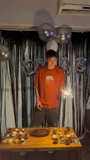 Birthday Guy Startled as Sparkler Explodes Balloon