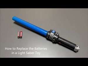 How to Replace the Batteries in a Light Saber Toy