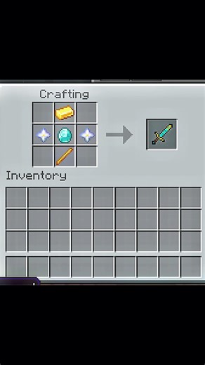 crafting god sword moment #minecraft #shorts #youtube