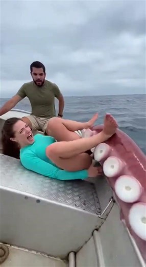 Giant Tentacle Grabs Her Legs Out of Nowhere 😱