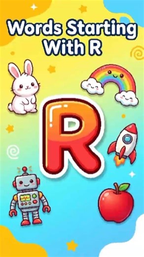 Words That Start With R | R Words for Kids | Alphabet Learning for Children | ABC Shorts