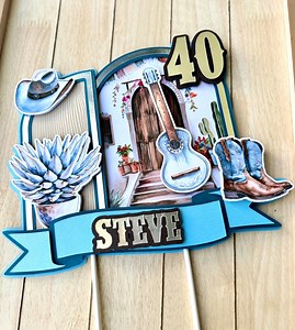 Cowboy Cake Topper, Mexican Cowboy Cake Topper - Etsy