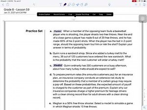 Saxon Math Course 3 - Grade 8 - Lesson 59