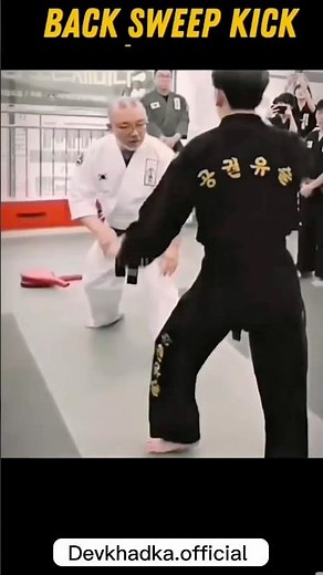 Clean & Deadly Sweep Technique #BackSweepKick #KickTutorial #MartialArtsTraining #MartialArtsShorts
